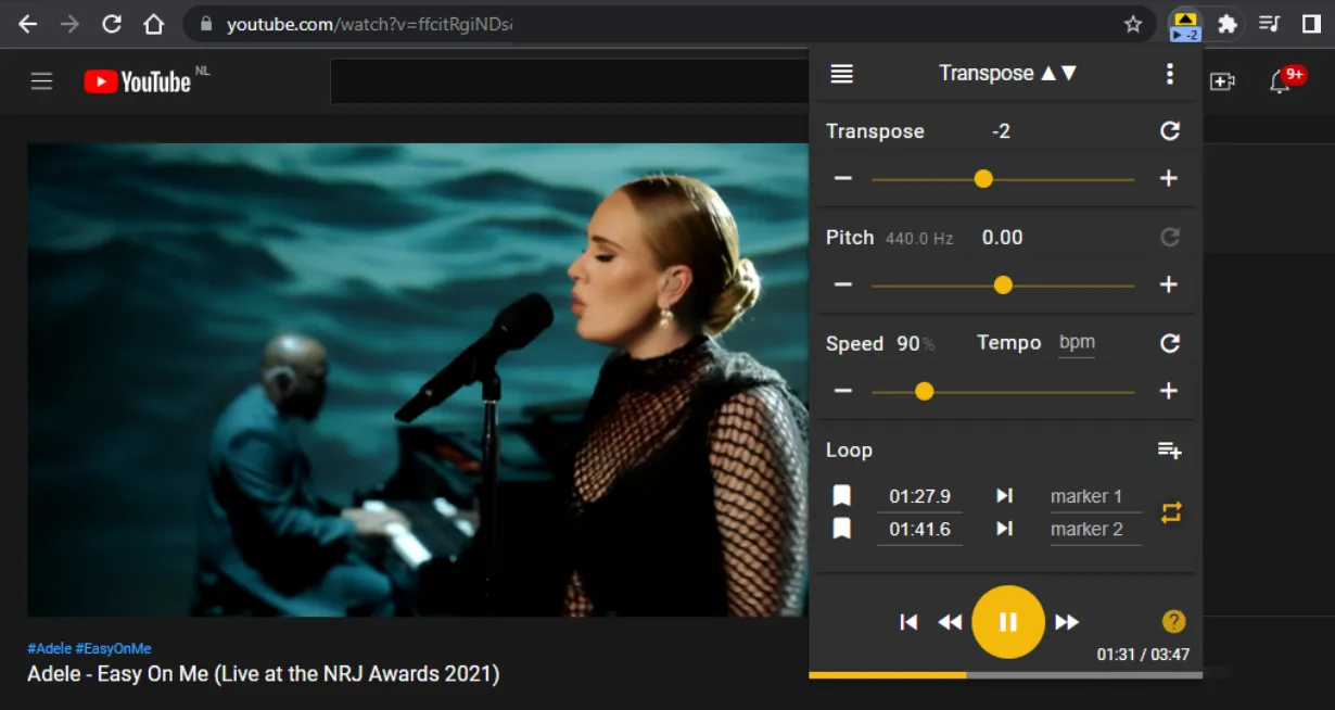 Pitch Shifter Online – Free Browser Extension for YouTube and Spotify