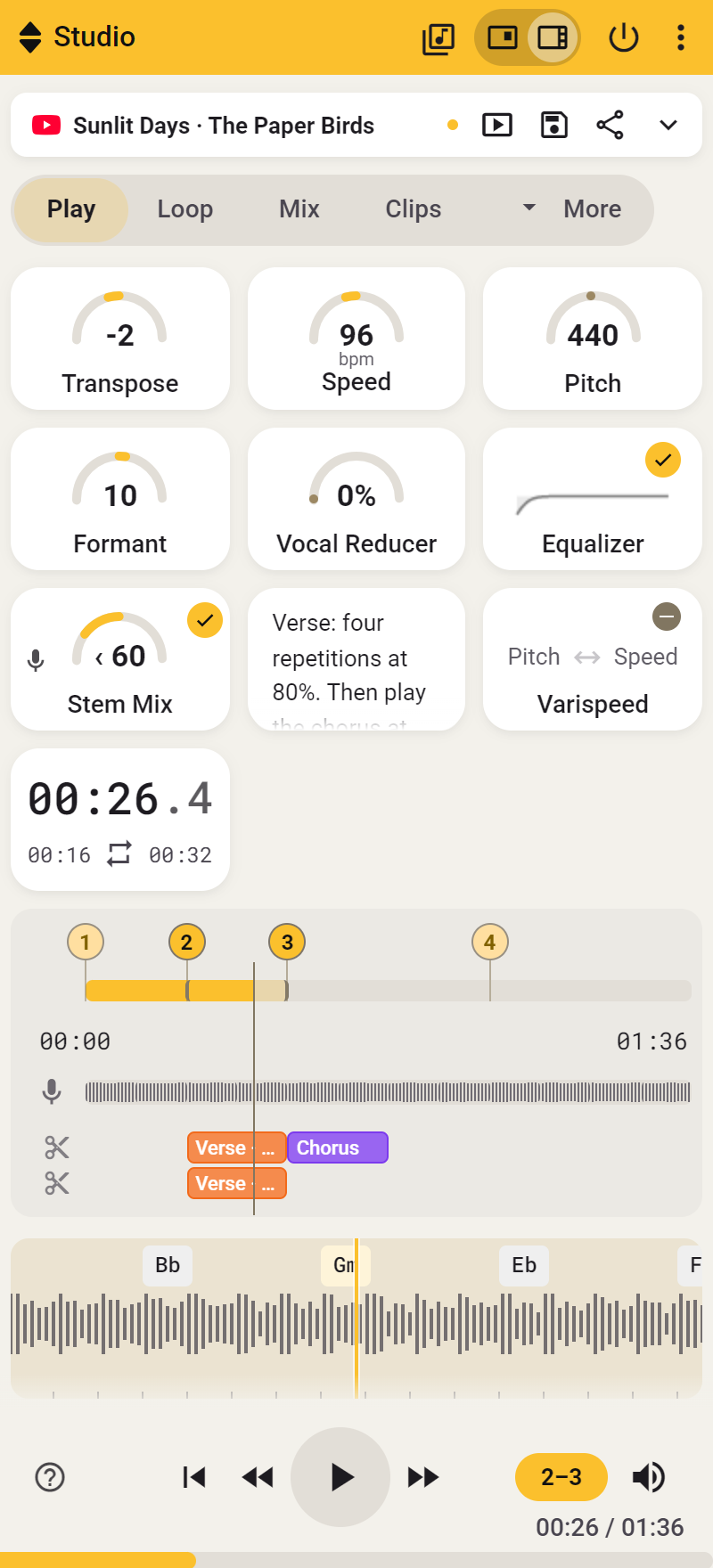 The Side toolbar with the Settings button in the top-right corner