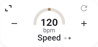 Collapsed Speed card in Side