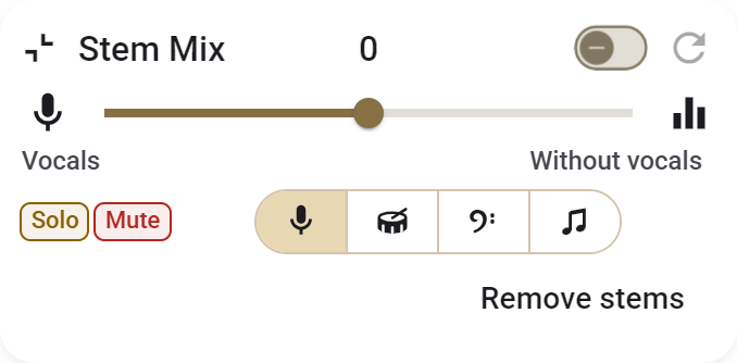 Expanded Stem Mix card in Side