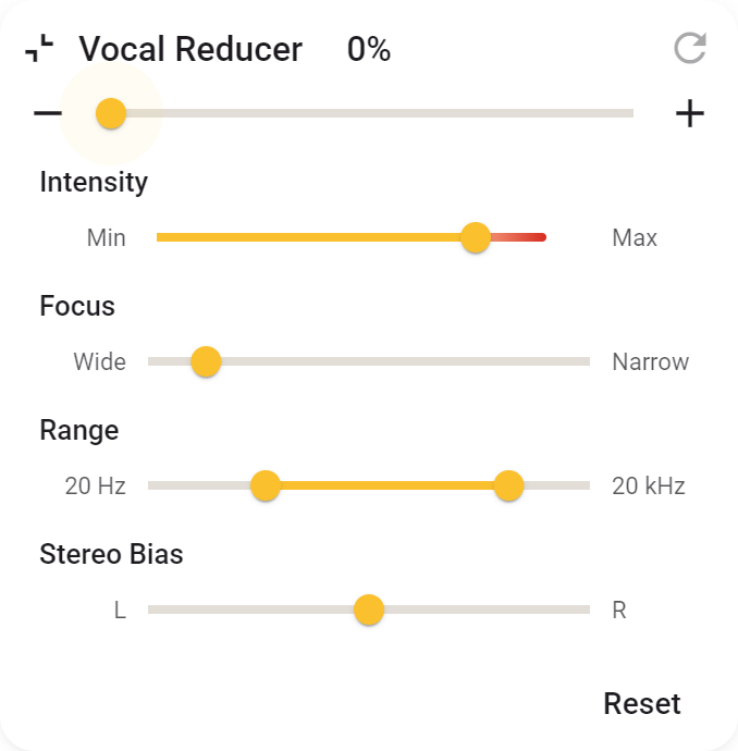 Targeta Vocal Reducer ampliada a Side